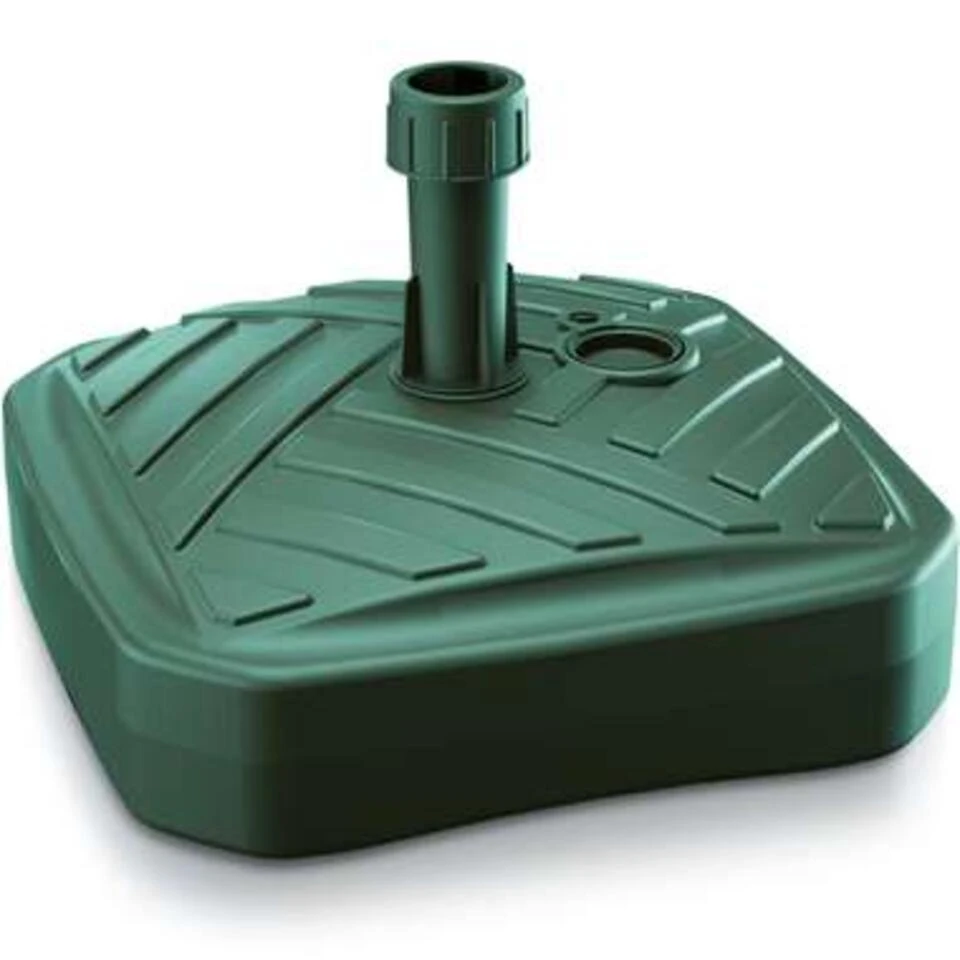 Prosperplast Parasolvoet - Vierkant - Rotan - Groen - 12 L - 39 Cm