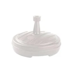 Merkloos Ronde Parasolvoet Wit 42 Cm 13 Liter