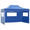 VidaXL Vouwtent Met 3 Wanden 3x4,5 M Blauw