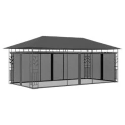 VidaXL Prieel Met Klamboe 6x3x2,73 M Antraciet