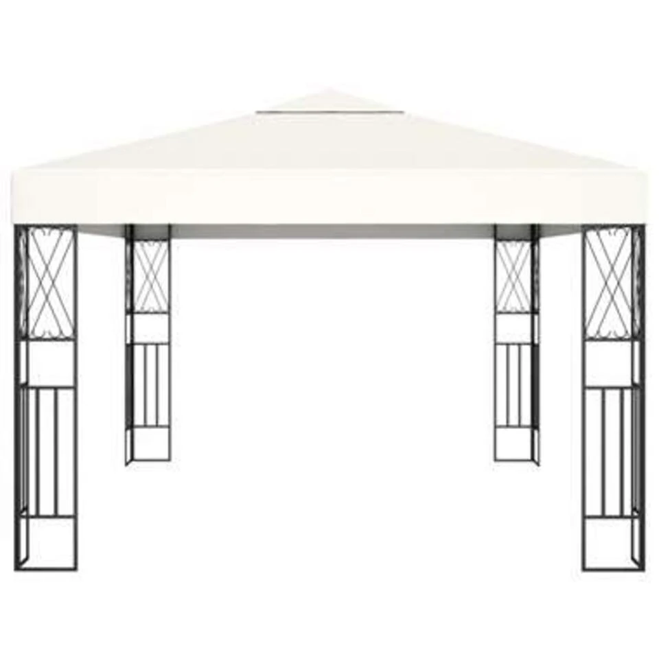 VidaXL Prieel 3x4 M Stof Crème - Afbeelding 3