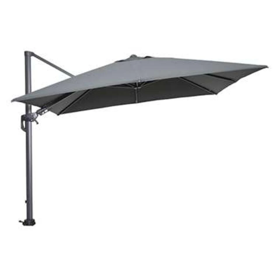 Garden Impressions Zweefparasol 300x300 D. Grijs Met Voet En Hoes - Afbeelding 3