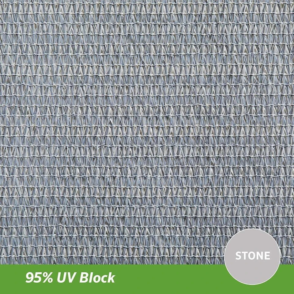 Coolaroo Schaduwdoek Rechthoek 5x3m Grijs - Afbeelding 3