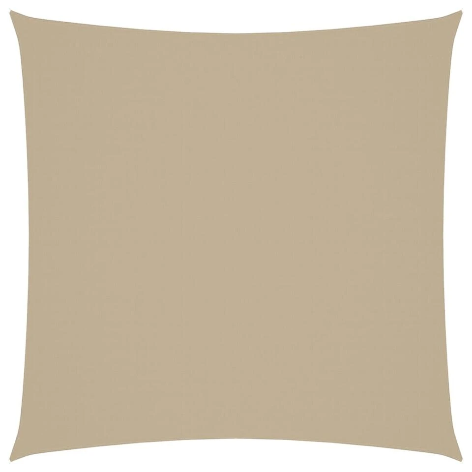 VidaXL Zonnescherm Vierkant 3,6x3,6 M Oxford Stof Beige
