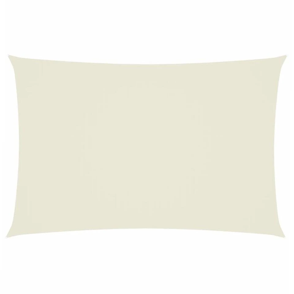 VidaXL Zonnescherm Rechthoekig 2x4 M Oxford Stof Crèmekleurig