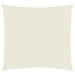 VidaXL Zonnescherm Vierkant 3,6x3,6 M Oxford Stof Crèmekleurig