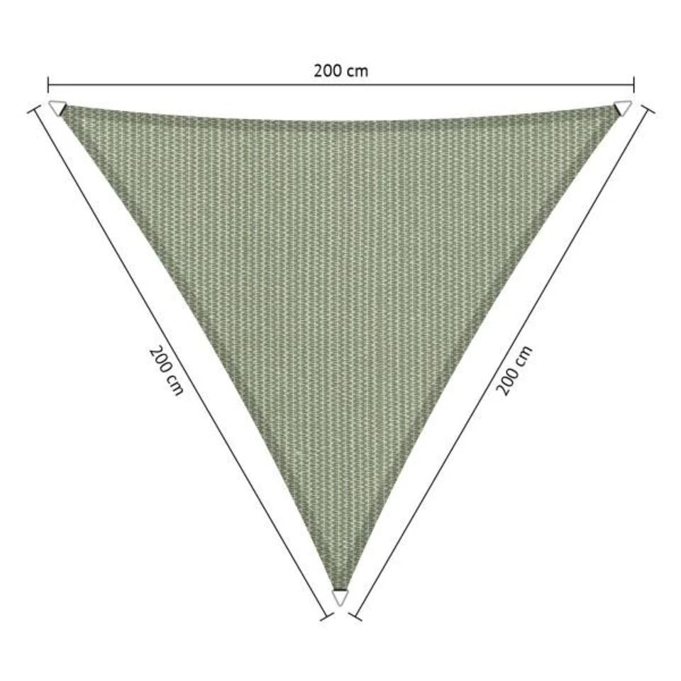 Shadow Comfort Driehoek 2x2x2m Moonstone Green