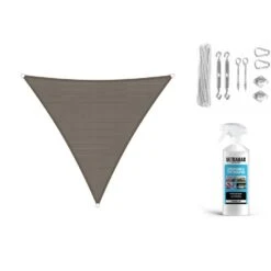 Sunfighters Waterdicht 4x4x4 Taupe Met Bevestigingsset