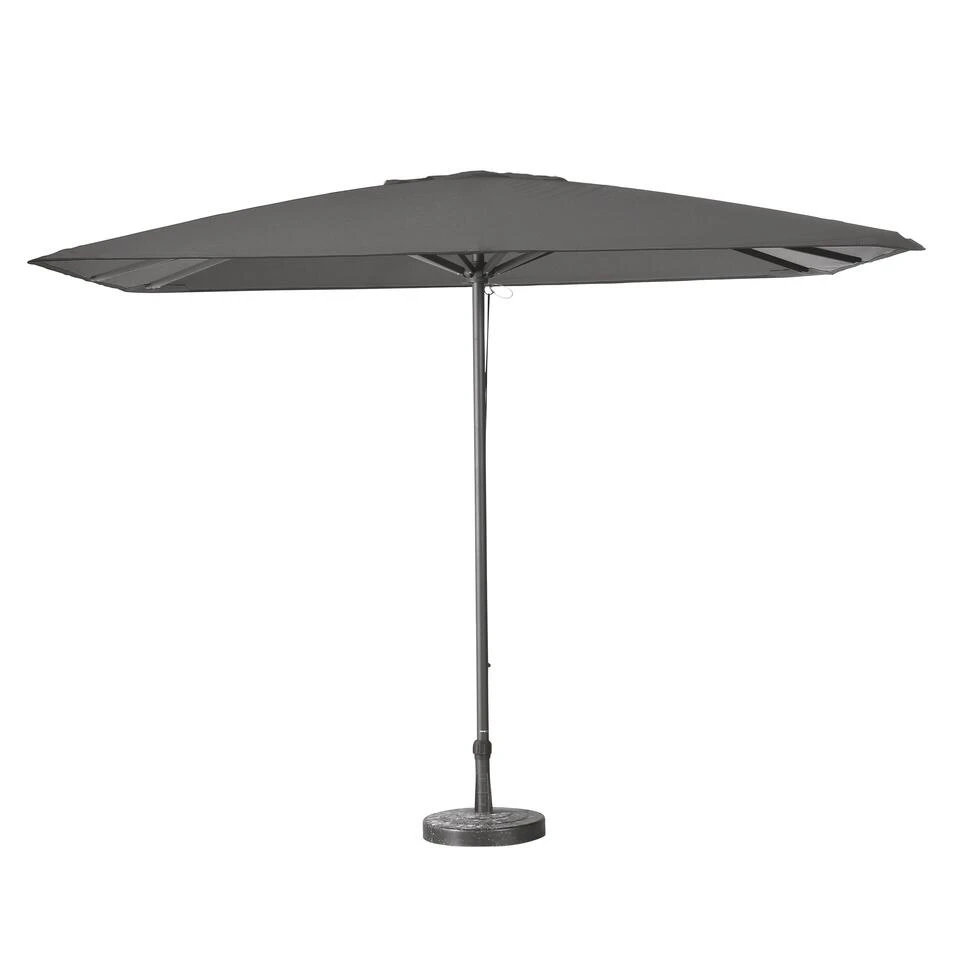 Madison - Parasol Profi-line - Rond 400x300 - Volant - Grijs - Afbeelding 2