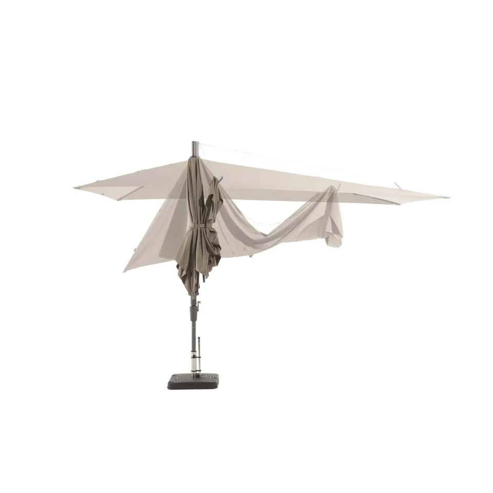 Madison - Parasol Asymetrisch Sideway - Grijs - 360x220 - Afbeelding 2