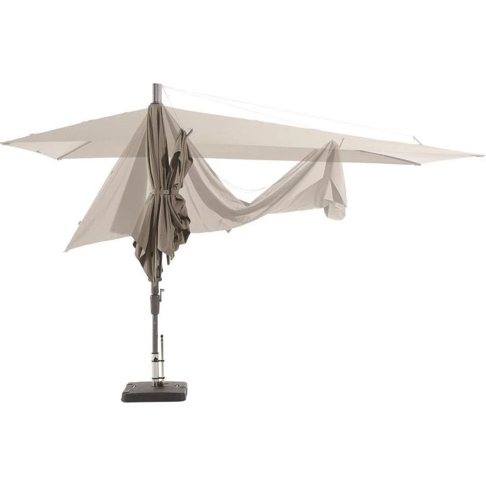Madison - Parasol Asymetrisch Sideway - Grijs - 360x220 - Afbeelding 3