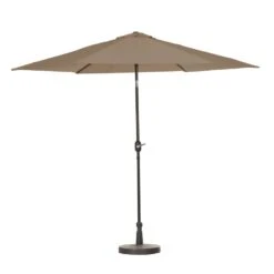Madison - Parasol Tenerife Round Taupe - 300cm - Bruin