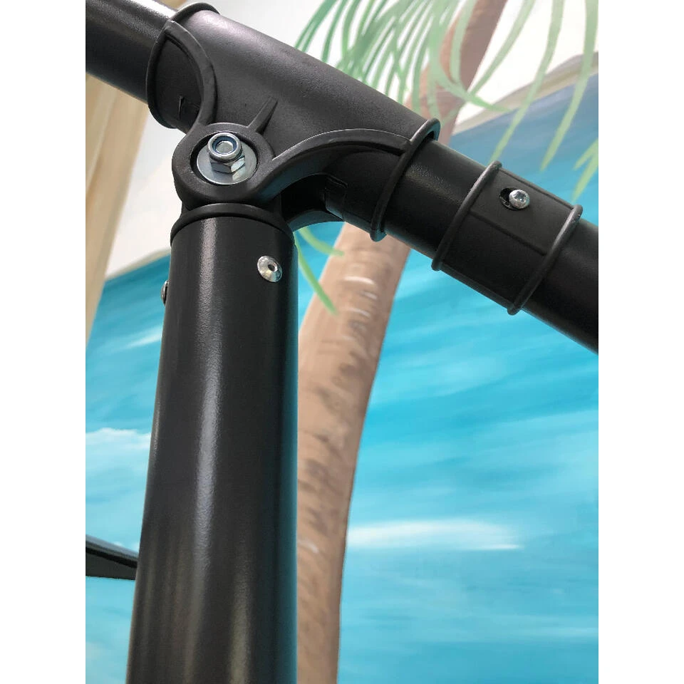 SenS-Line Menorca Zweefparasol Rond - Ø 300 Cm - Ecru - Afbeelding 3