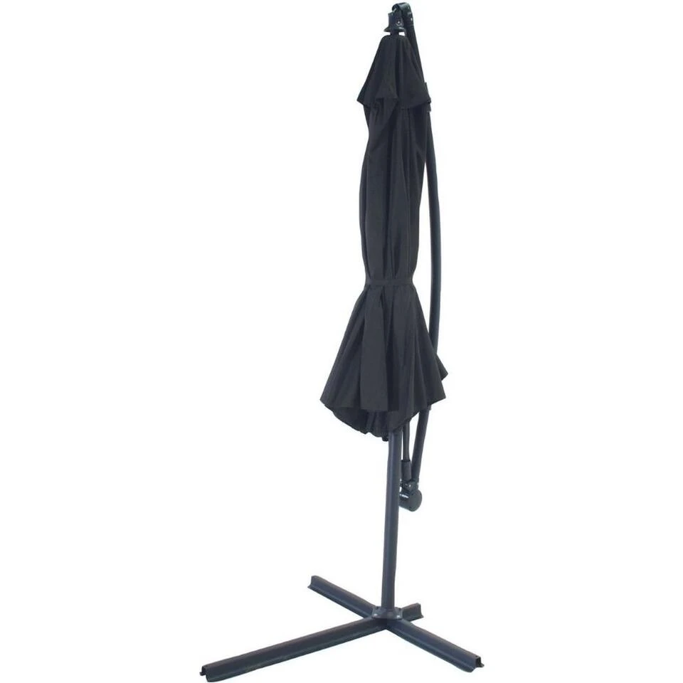 SenS-Line - Menorca Parasol Black Ø300 Cm - Zwart - Afbeelding 2