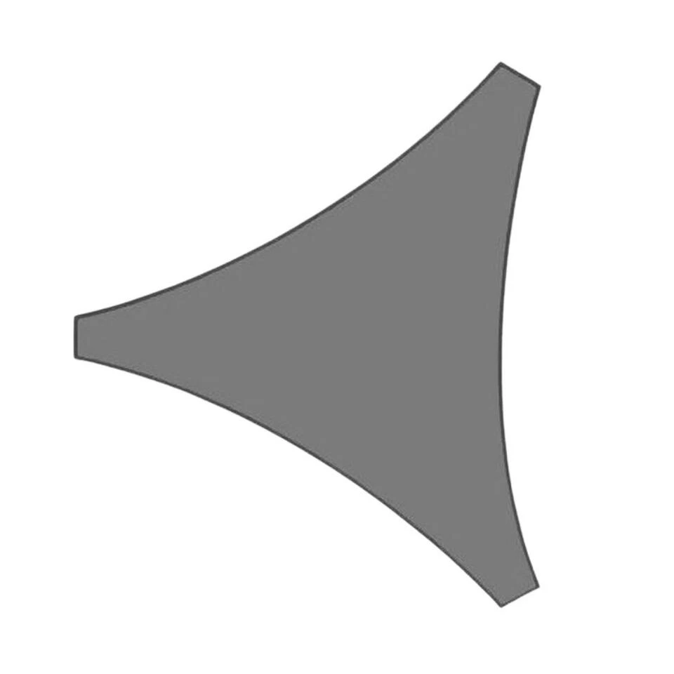 Orange85 Schaduwdoek Driehoek Grijs 3x3x3 Meter Polyester