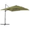Beliani Cantilever Parasol MONZA II - Groen Polyester