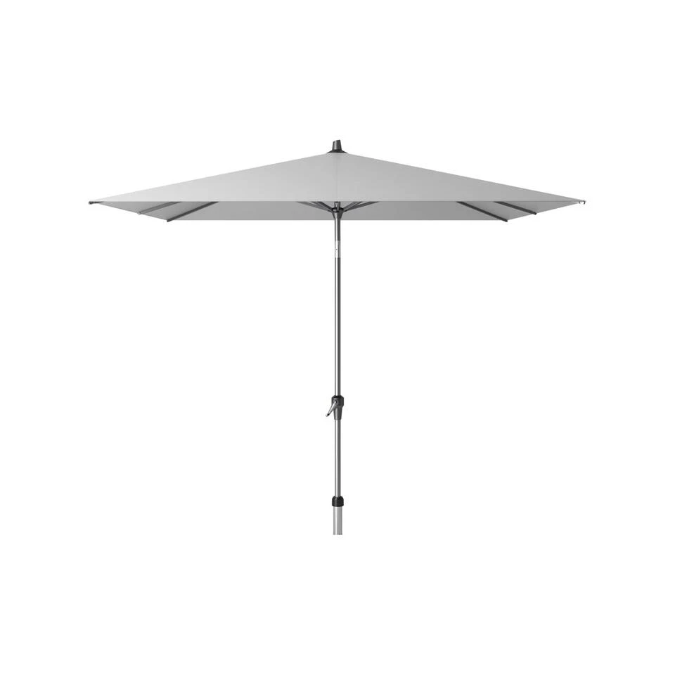 Platinum Riva Stokparasol 2.5x2.5 - Light Grey Met Voet En Hoes - Afbeelding 2