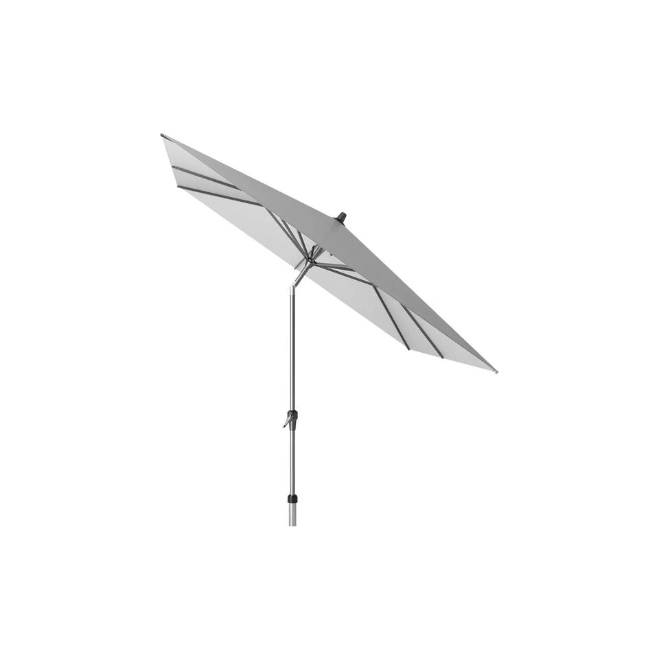 Platinum Riva Stokparasol 2.5x2.5 - Light Grey Met Voet En Hoes - Afbeelding 3