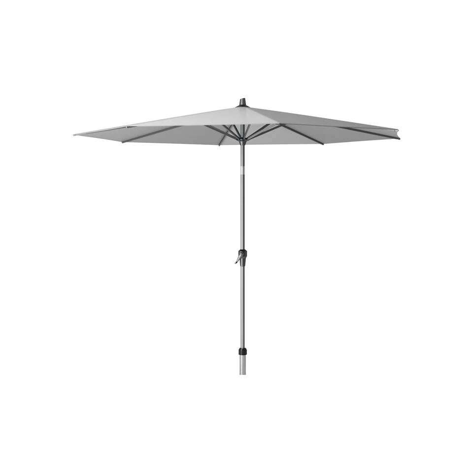 Platinum Riva Stokparasol 3 M. Rond - Light Grey Met Voet En Hoes - Afbeelding 2