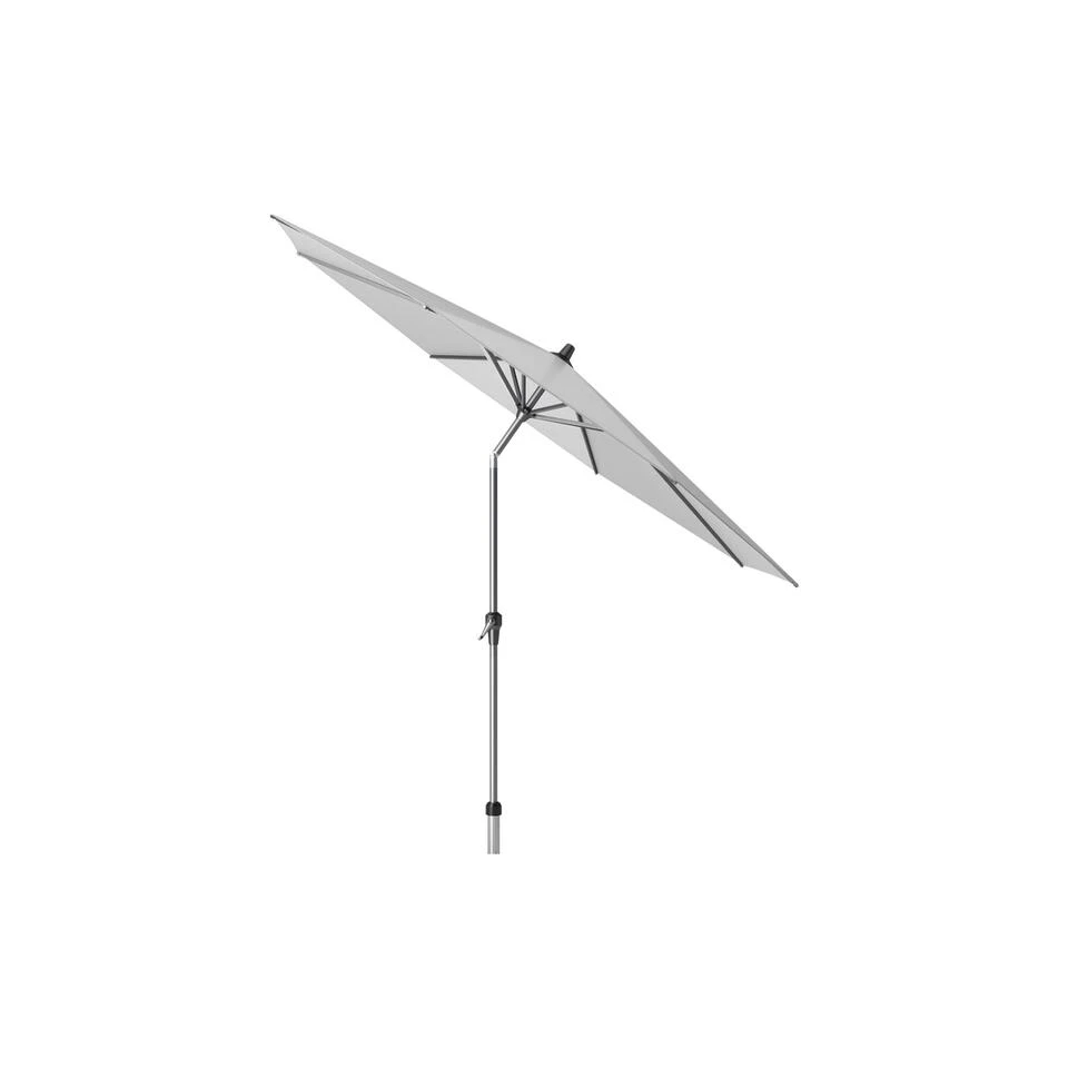 Platinum Riva Stokparasol 3 M. Rond - Light Grey Met Voet En Hoes - Afbeelding 3