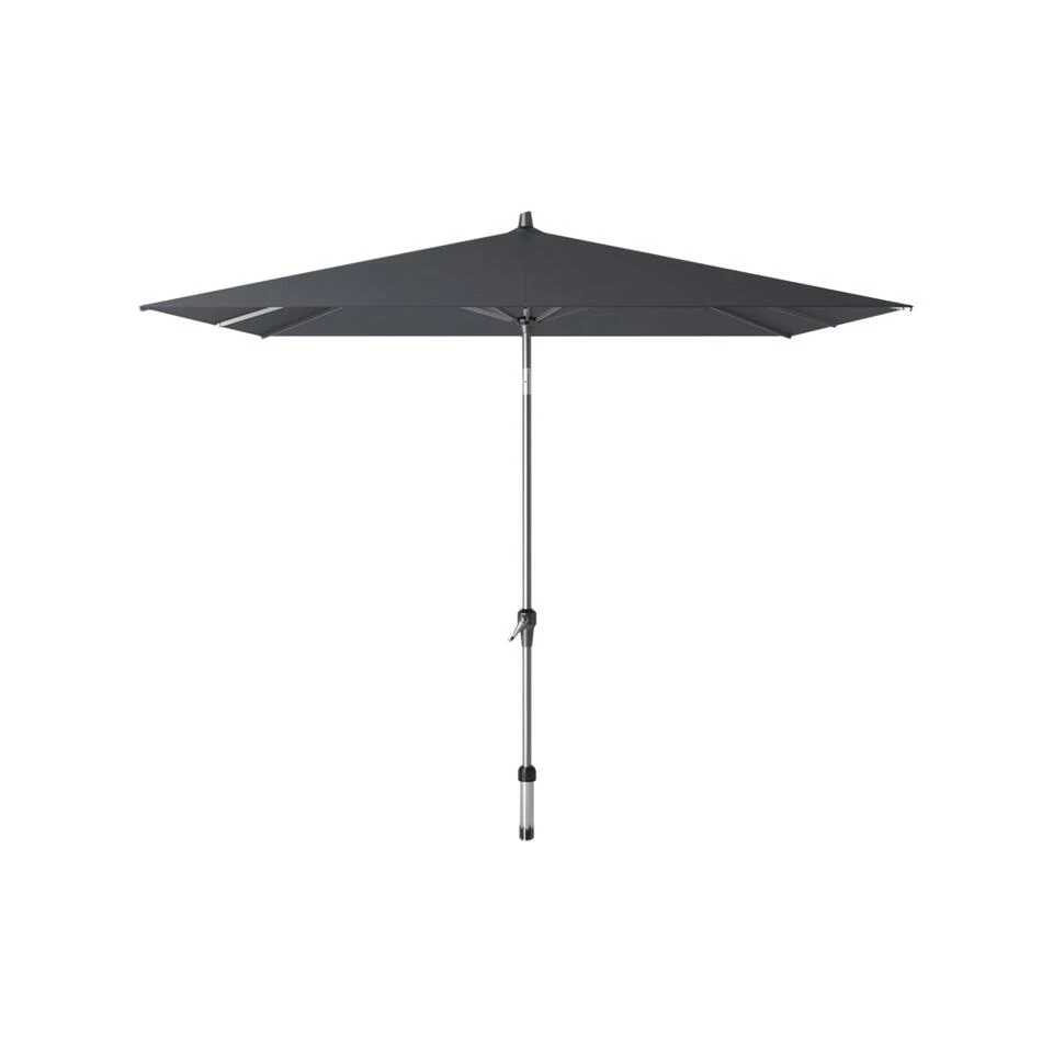 Platinum Riva Stokparasol 2.5x2.5 - Antraciet Met Voet En Hoes - Afbeelding 2