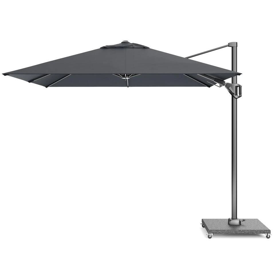 Platinum Voyager Vierkante Zweefparasol T2 2,7x2,7 M. - Faded Black