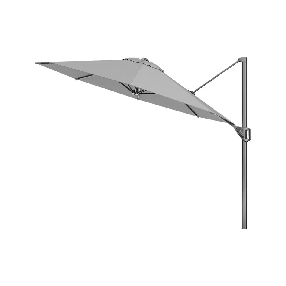 Platinum Voyager Ronde Zweefparasol T1 3 M. - Light Grey + Voet + Hoes - Afbeelding 3