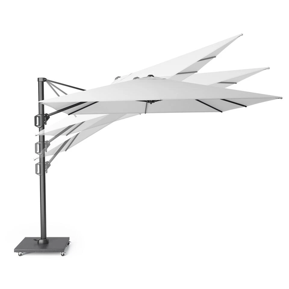 Platinum Voyager Rechthoek Zweefparasol T1 3x2 M. - Antraciet - Afbeelding 3