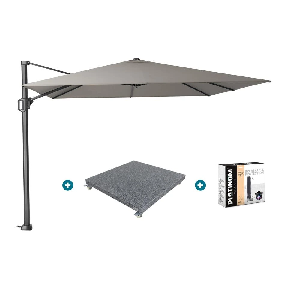 Platinum Challenger Premium T1 3x3 M - Manhattan Grey Met Voet En Hoes