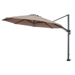 Garden Impressions Hawaii Zweefparasol 350 Cm. Rond - Taupe