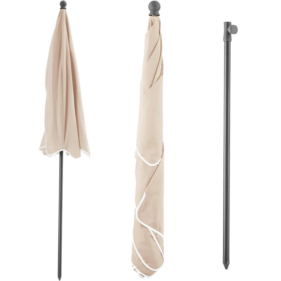 Tectake - Parasol Vanessa Beige - Afbeelding 4