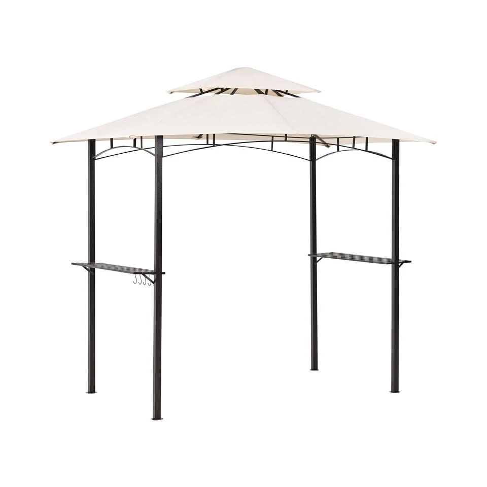 Beliani Tuinpaviljoen NARO - Beige Staal