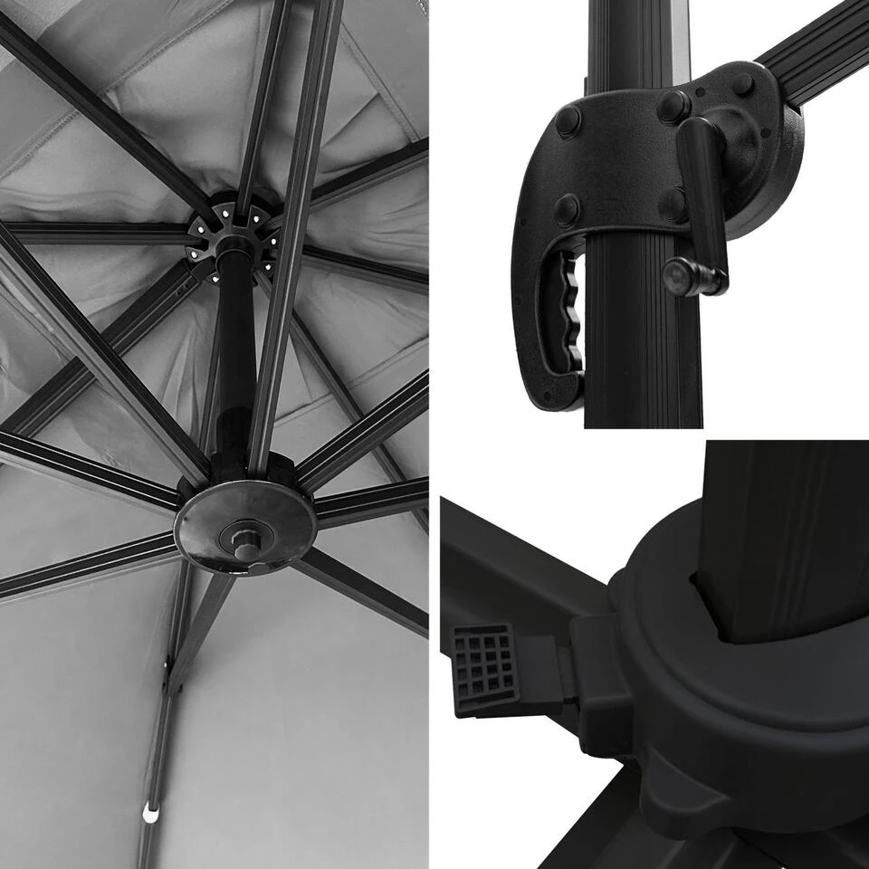 Happy Garden Schaduwzeilen MOLOKAI - Grijs - Aluminium - Afbeelding 3