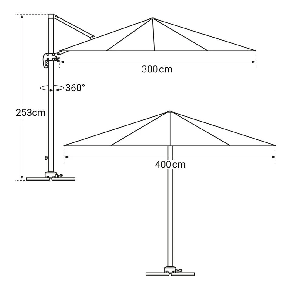 Happy Garden Schaduwzeilen MOLOKAI - Zwart - Aluminium - Afbeelding 4