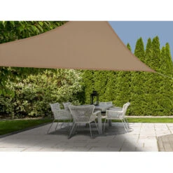 Merkloos Schaduwdoek - Driehoekig - 300 X 300 Cm - Bruin