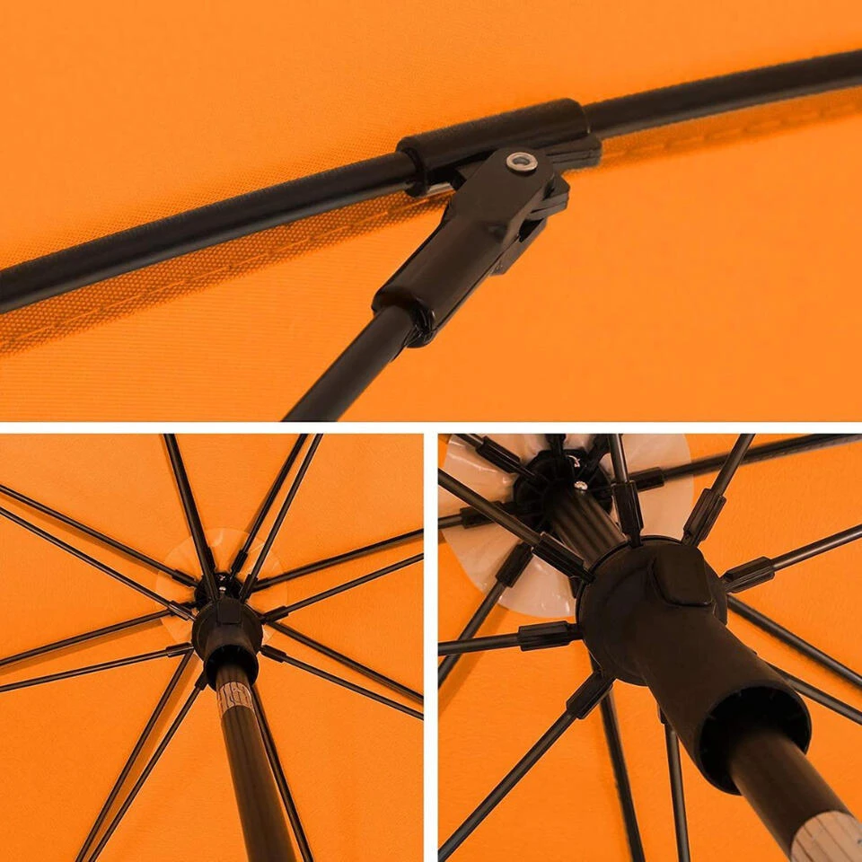 ACAZA Stok Parasol - 160 Cm Diameter - Met Draagtas - Oranje - Afbeelding 3