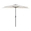 Beliani Halfronde Parasol GALATI - Beige Polyester