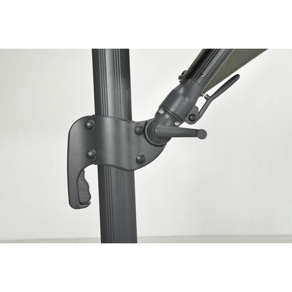 Garden Impressions Hawaii Big Pole Parasol 350x350 - D. Grijs - Groen - Afbeelding 2