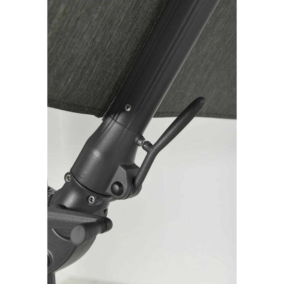 Garden Impressions Hawaii Big Pole Parasol 350x350 - D. Grijs - Groen - Afbeelding 3