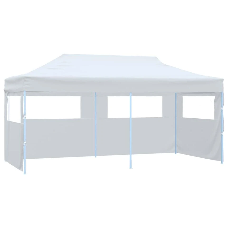 VidaXL Partytent Pop-up Met Zijwanden 3x6 M Staal Wit