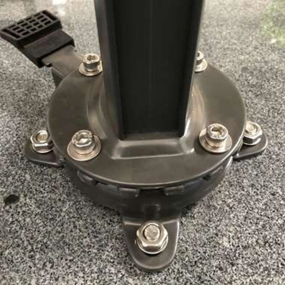 Garden Impressions Hawaii Zweefparasol 300x300 Mat White-licht Grijs - Afbeelding 2