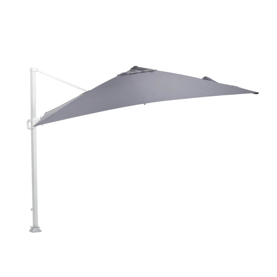Garden Impressions Hawaii Zweefparasol 300x300 Mat White-licht Grijs
