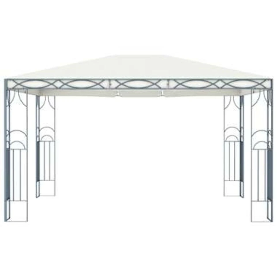 VidaXL Prieel 400x300 Cm Crème - Afbeelding 2