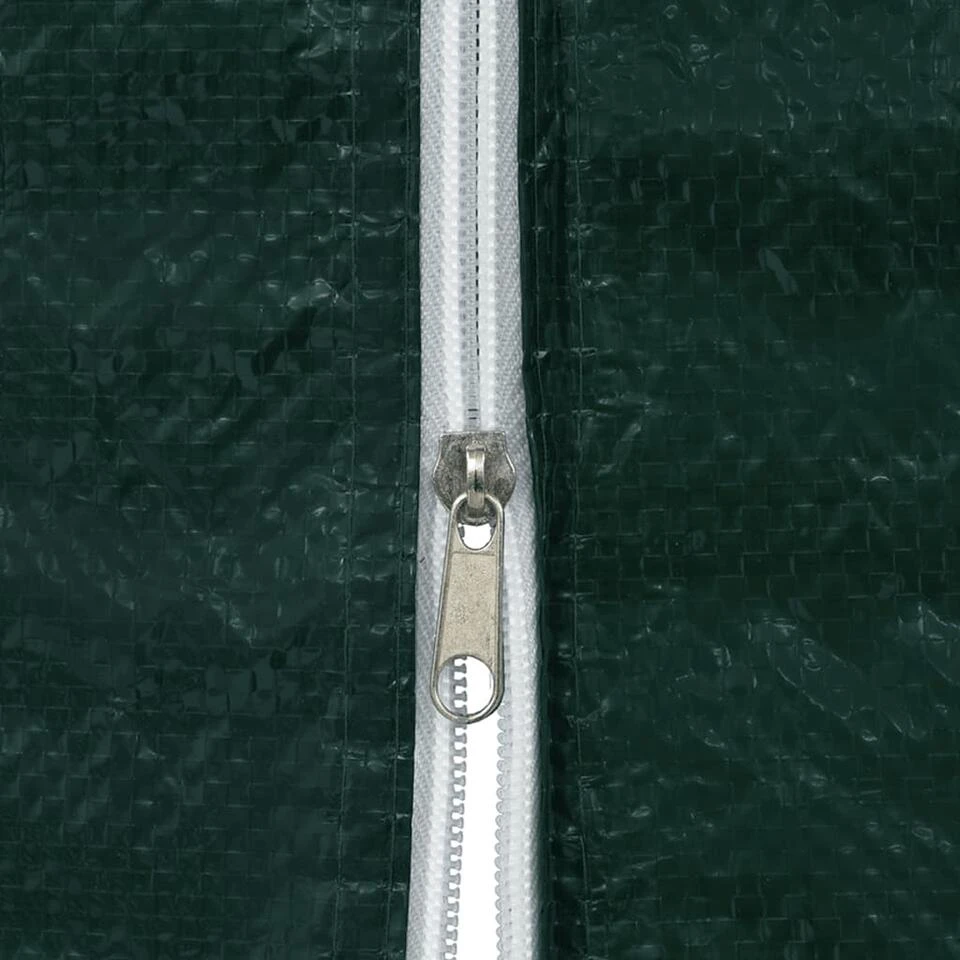 VidaXL Tentwanden 2 St Met Ritssluiting PE Groen - Afbeelding 3