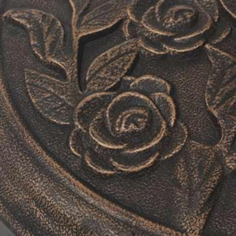 VidaXL Parasolvoet Rond 9 Kg Hars Bronskleurig - Afbeelding 2