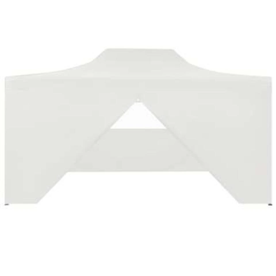 VidaXL Partytent Met 4 Zijwanden Inklapbaar 3x4 M Staal Wit - Afbeelding 2