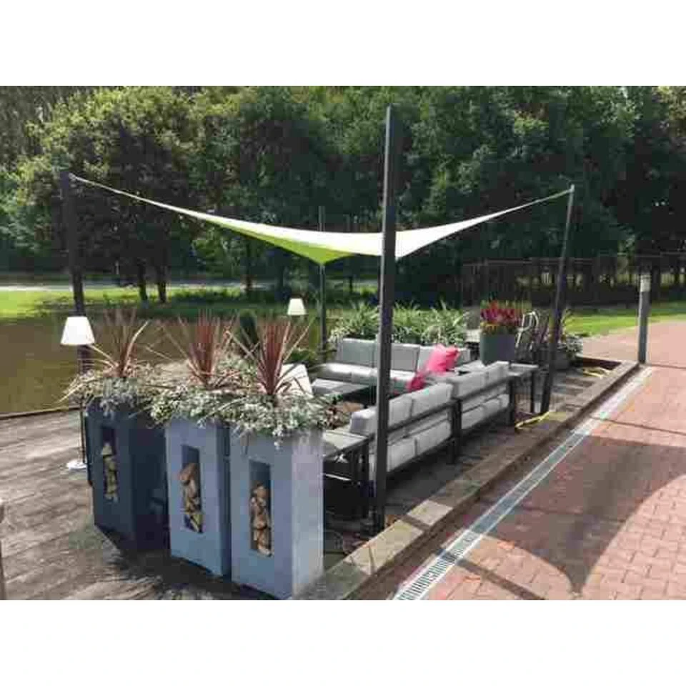 Nesling Coolfit Schaduwdoek 5x5x5 Meter - Gebroken Wit - Afbeelding 3