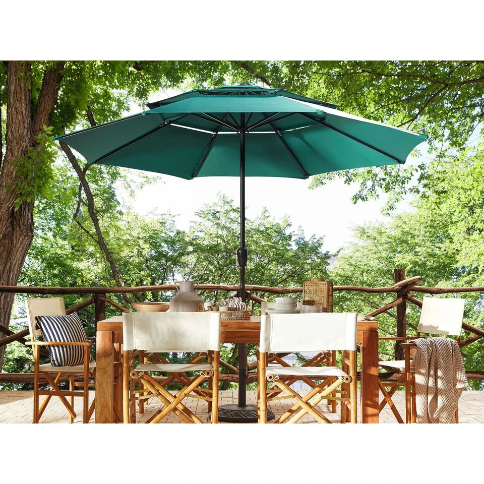 Beliani Marktscherm BIBIONE - Groen Polyester - Afbeelding 2