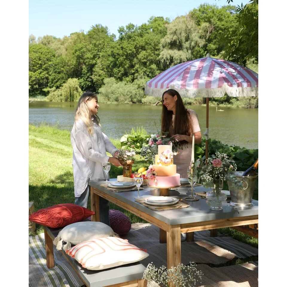 Beliani Marktscherm MONDELLO - Roze Polyester - Afbeelding 4