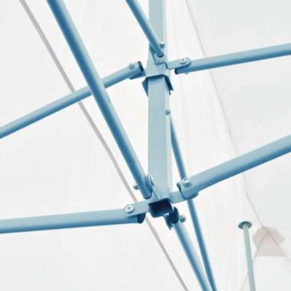 VidaXL Partytent Pop-up Met Zijwanden 3x6 M Staal Wit - Afbeelding 2